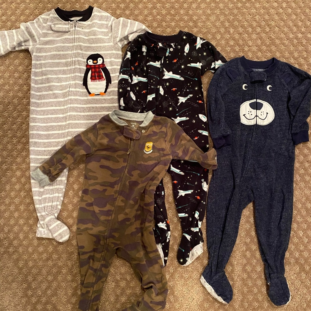 Set of 4 Footie Pajamas